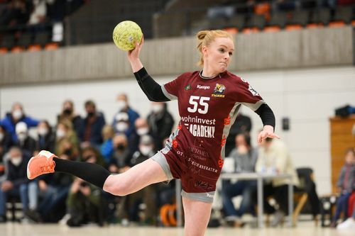 Rabea Pollakowski und der VfL Waiblingen wollen aufsteigen. | Foto: IMAGO / Eibner Regio TV | Waiblingens Handballerinnen wollen aufsteigen