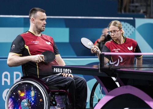 Thomas Brüchle und Sandra Mikolaschek schnappten sich den Titel. | Foto: DBS / Mika Volkmann Para-Tischtennis | Rekord-EM für deutsche Auswahl