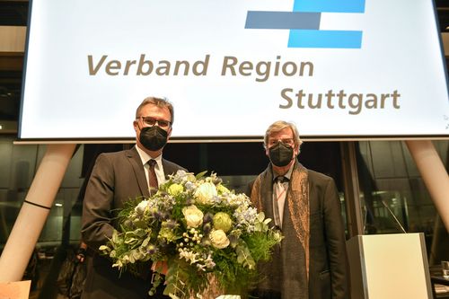 Der neue Regionaldirektor Dr. Alexander Lahl (links) sowie der Verbandsvorsitzende Thomas S. Bopp. | Foto: Verband Region Stuttgart / Piechowski Verband Region Stuttgart | Dr. Lahl neuer Regionaldirektor