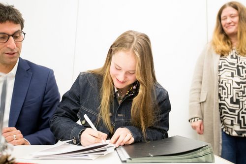 BMX-Fahrerin Alina Beck wird ab sofort von der SportRegion gefördert. | Foto: Benjamin Lau Mitgliederversammlung | Matthias Klopfer bleibt an der Spitze der SportRegion