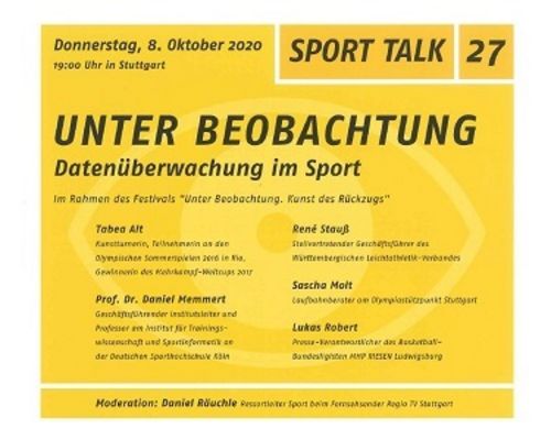 SPORT TALK 27 | Livestream aus der Akademie
