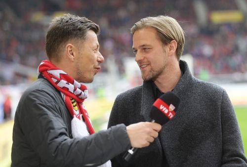 Timo Hildebrand (rechts) im Gespräch. | Foto: Pressefoto Baumann Podcast | SPRICH:STUTTGART mit Timo Hildebrand