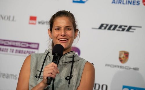 Julia Görges wird als Fan-Reporterin im Einsatz sein. | Foto: Porsche Tennis | Fans sind ganz nah dran am Geschehen
