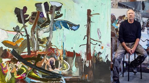 Werke des ehemaligen Fußball-Profis Rudi Kargus sind derzeit im Theaterhaus Stuttgart zu sehen. | Foto: Theaterhaus Stuttgart / Rudi Kargus Ausstellung | Rudi-Kargus-Werke im Theaterhaus