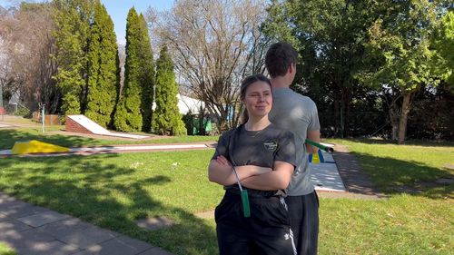 Minigolf | Weltmeisterin Schumacher zu Gast in Stuttgart