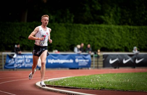 Luca Madeo | Foto: IMAGO / Beautiful Sports Leichtathletik | Luca Madeo mit Rekordzeit