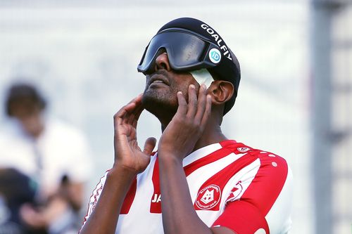 Mulgheta Russom und die MTV-Fußballer wurden in der Bundesliga Dritter. | Foto: Pressefoto Baumann
Blindenfußball | MTV Stuttgart wird Bundesliga-Dritter