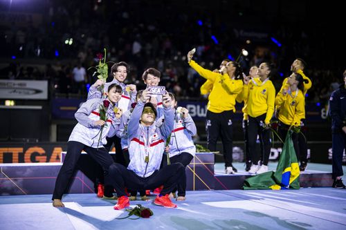 Der im Jahr 2022 neu kreierte gemischtgeschlechtliche Mixed Cup gilt als Vorbild für eine olympische Mixed Medaillenentscheidung ab dem Jahr 2028. | Foto: IMAGO / 24passion Olympia 2028 | Stuttgarter Veranstaltung als Inspiration