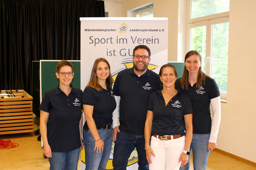 Der Vorstand (von links): Desirée Bitzer, Stine Dlepal, Marc Schiller, Yvonne Benz und Franziska Exner. | Foto: SKJ Rems-Murr Sportkreisjugend Rems-Murr | Benz bleibt an Spitze