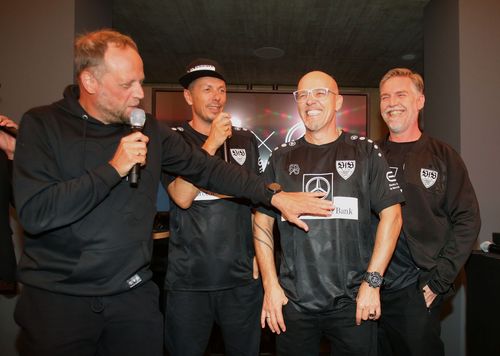 Die Fantastischen Vier drücken dem VfB Stuttgart die Daumen. | Foto: Pressefoto Baumann Reihe SPORT UND KULTUR | Live-Podcast STYLECHECK