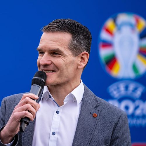 EURO 2024 Stuttgart | Jens Zimmermann am Mikrofon